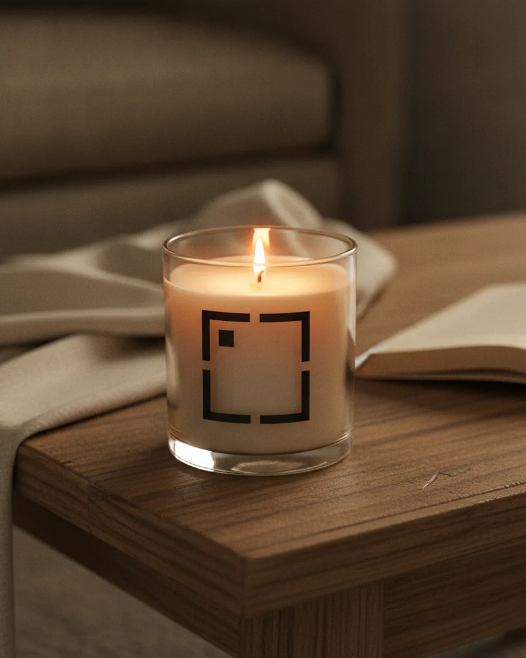 Hauld candle lifestyle photo — Coffee table