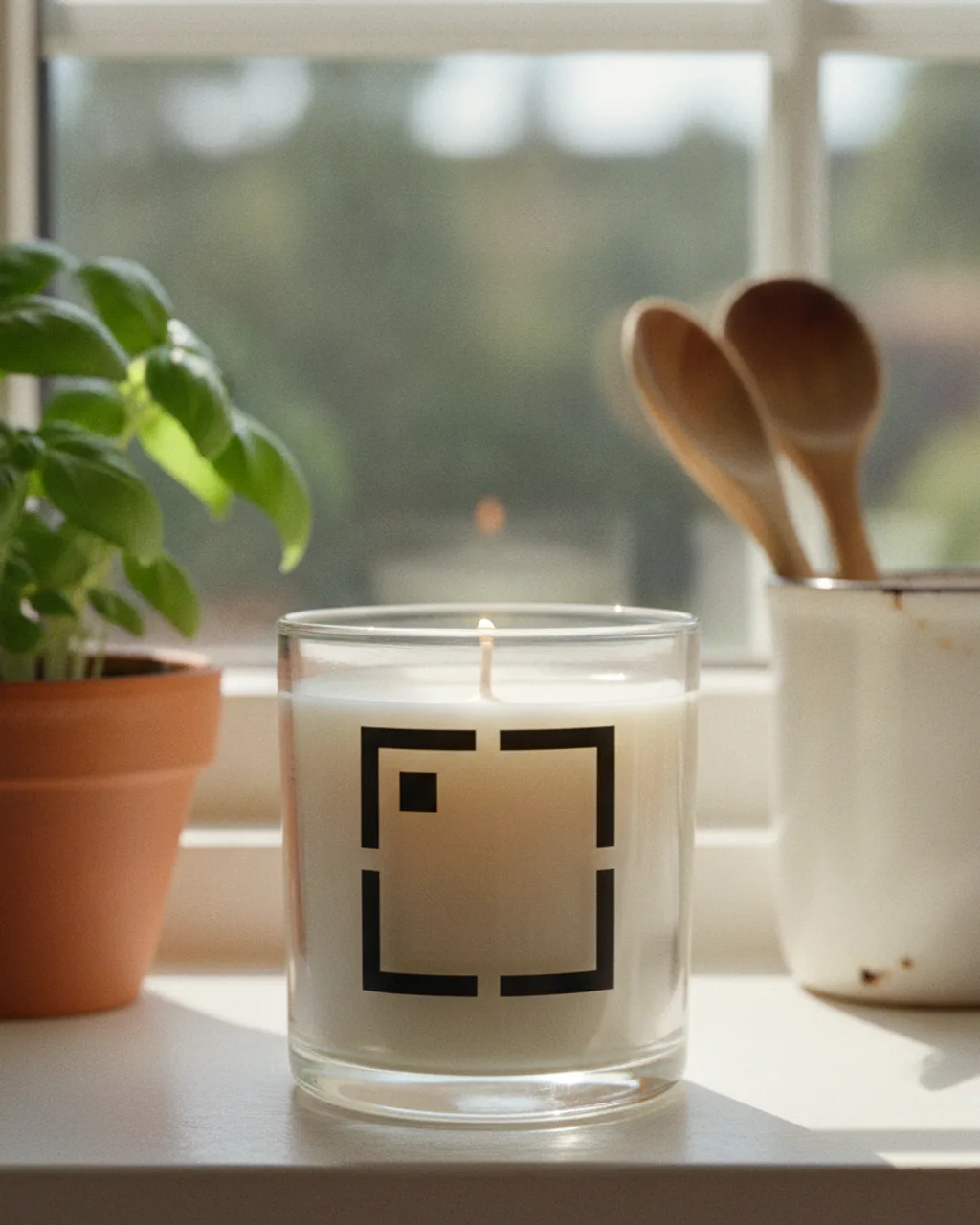 Hauld candle lifestyle photo — Kitchen sill