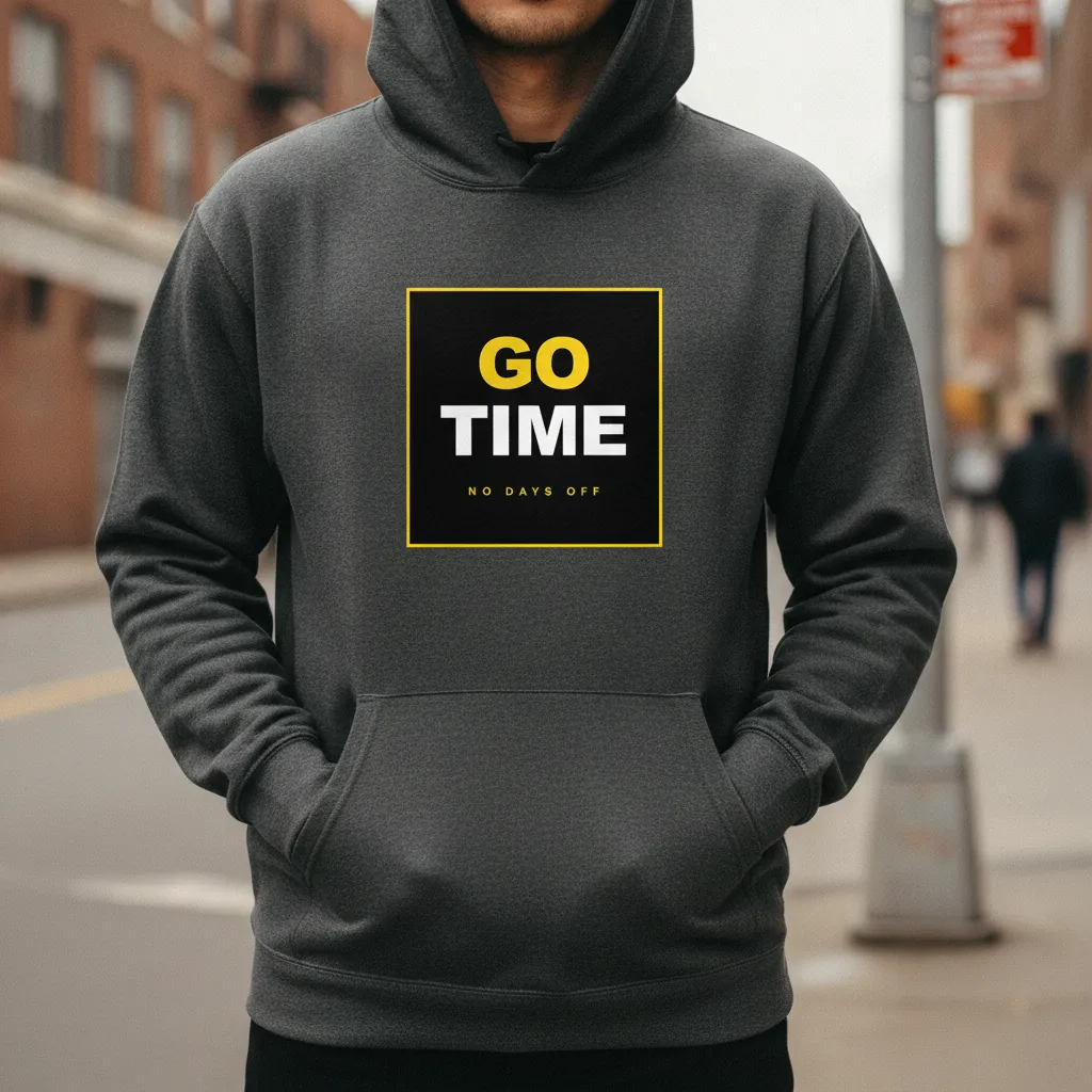 Hauld hoodie lifestyle photo — Morning light