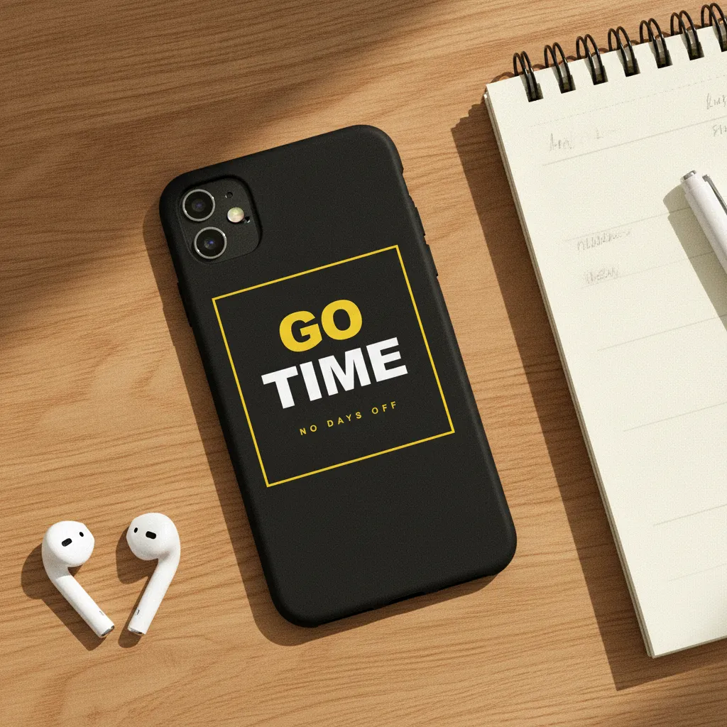 Hauld phone case lifestyle photo — Cafe table