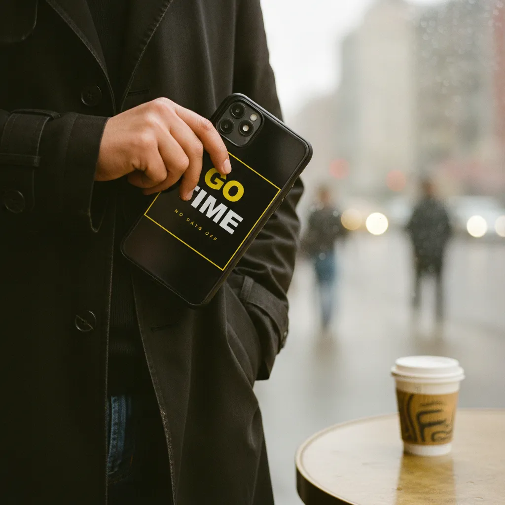 Hauld phone case lifestyle photo — Cozy interior
