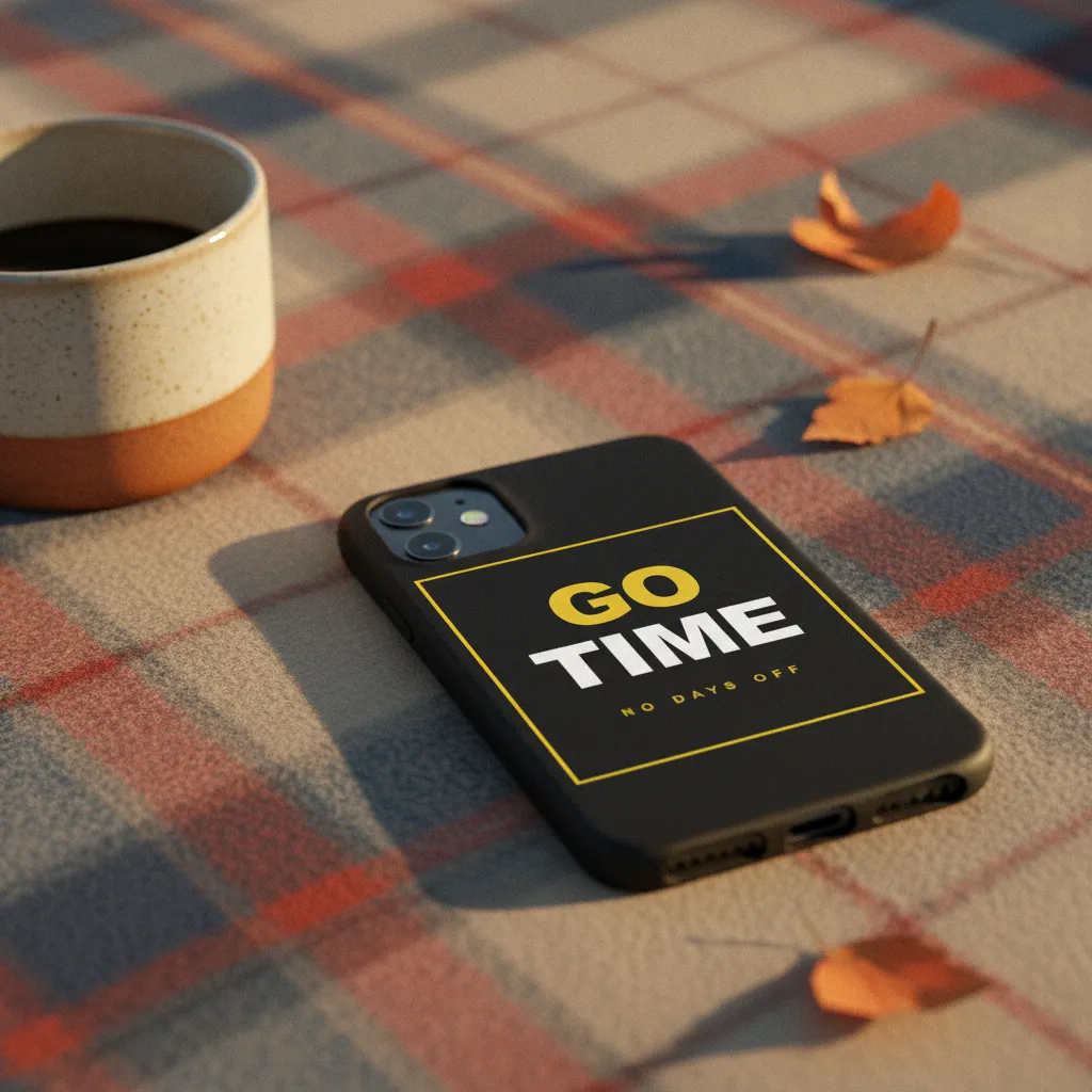 Hauld phone case lifestyle photo — Morning light