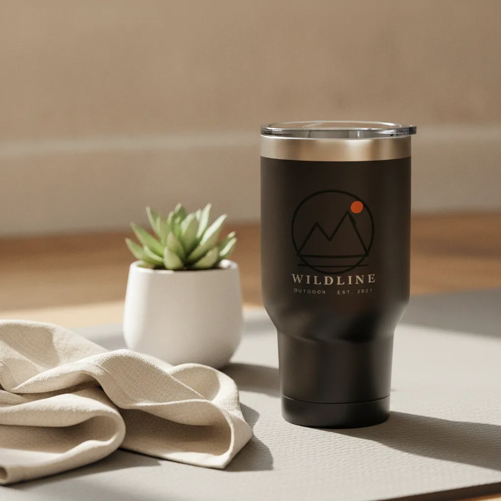 Hauld tumbler lifestyle photo — Studio flatlay